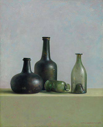 <em>Still Life</em> - Henk Helmantel<br />1988<br />oil on board<br />35 x 45 cm