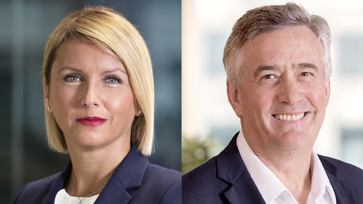 Ljiljana Cortan (l) and Andrew Bester (r)