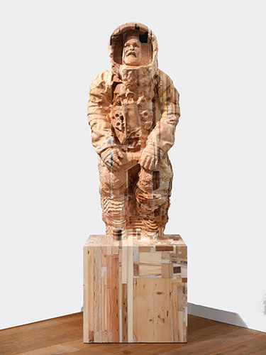 <center>Matthew Day Jackson, (1974) <br><em>Lumpenproletariat (Alive)</em>, 2010 <br>Wood and plastic</center>