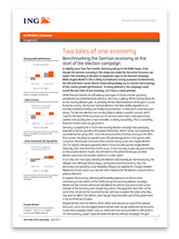 Two tales of one economy: Benchmarking the German economy at the start of the election campaign