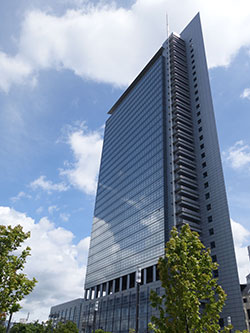 The ‘Pollux’ building, home to a new fintech <br>hub in Frankfurt, Germany