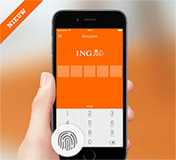 Customers are now able to login on the ING mobile banking app with their personal fingerprint