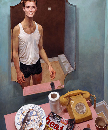 <center>Stuart Pearson Wright (1975)<br><em>Self-portrait as Jude Law</em><br>Oil on canvas</center>