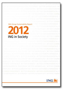 Click here to download the 2012 Sustainability Report ‘ING in society’.