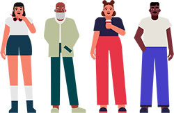 diversity characters scene