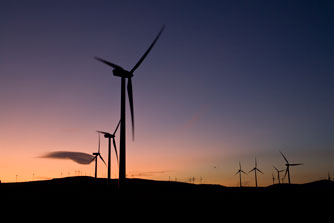 Wind farm in Italy