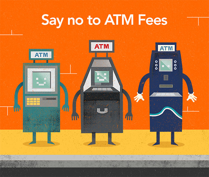 What are some banks that have no ATM fees?
