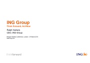 Ralph Hamers at Morgan Stanley European Financials Conference, London