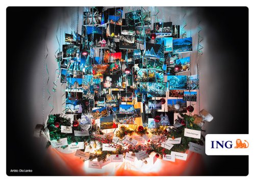 ING Art Management commissioned artist Ola Lanko to create a universal interpretation of holiday season festivities around the world.