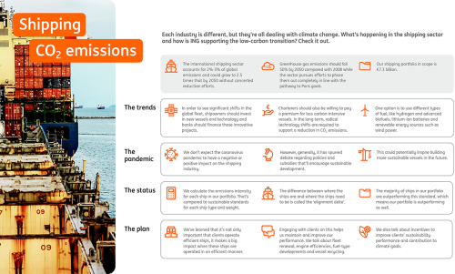Infographic Shipping CO <sub>2</sub> emissions