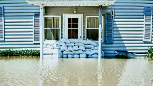 Physical climate risk can be ‘event-driven’, such as floods caused by extreme weather.