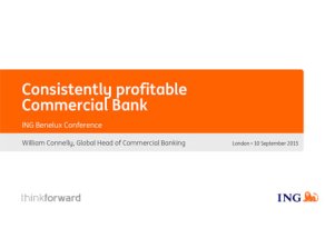 William Connelly to host ING Benelux Conference