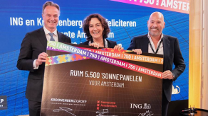 ING and the Kroonenberg Group donate 5,500 solar panels to Amsterdam