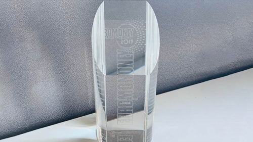 tombstone of Euromoney's Best Bank in Poland 2019 award