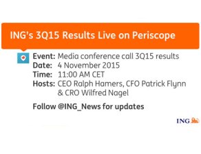 Live broadcast 3Q2015 media conference call on Periscope