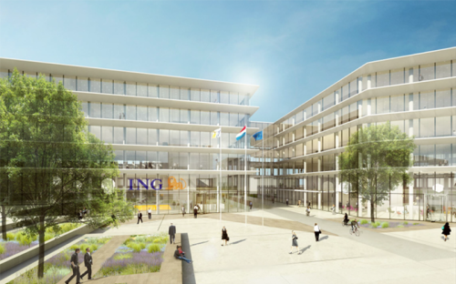 Impression of the ING headoffice in 2009