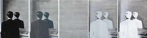 <center>Niek Hendrix<br><br>Sisyphus (no copy), 2017<br><br>oil and pencil on panel<br><br>67 x 50 cm (68 x 51 cm) (5x)</center>