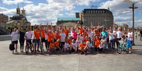 ING Run for Youth participants in Ukraine.