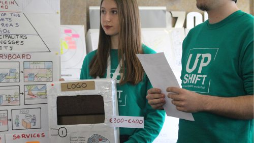 Senija explains her social impact project ‘Wear and Care’.