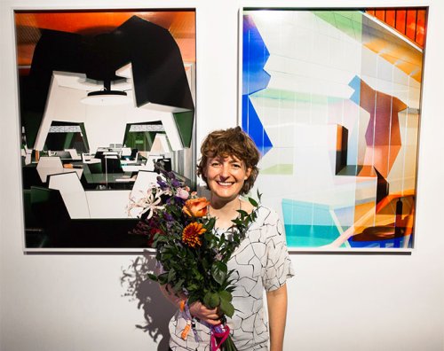 © 2017 Maarten Nauw<br>Andrea Grützners, ING Unseen Talent Award 2017 Jury Prize winner. Her work showed spaces designed for people; where people find common ground, where they share their knowledge – it is a meeting and learning environment.