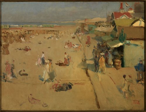 <strong>Loan</strong>: Isaac Israels, <em>Scheveningen (beach scene, Scheveningen)</em>, around 1900, Oil on canvas <br /><strong>Title of exhibition</strong>: <em>10 Jahre Museum Kunst der Westküste</em> <br /><strong>Location</strong>: Museum Kunst der Westküste, Alkersum / Föhr (DE) <br /><strong>Period</strong>: 31/07/10 – 12/01/20 <br /><strong>Link</strong>: <L CODE="C02">https://www.mkdw.de/de/ausstellung/10-jahre-mkdw</L>