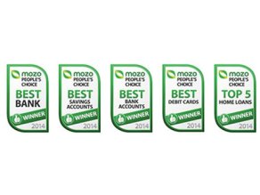ING DIRECT Australia voted Best Bank by 25,000 Australians in the annual Mozo People’s Choice Awards