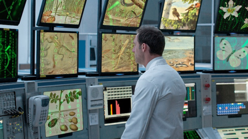 An artist's impression of the Milgro control room.