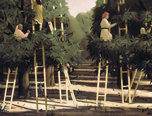 <strong>Loan</strong>: <em>The Harvest</em>, Pyke Koch, 1953<br> <strong>Title of exhibition</strong>: <em>The World of Pyke Koch</em><br> <strong>Location</strong>: Centraal Museum, Utrecht<br> <strong>Period</strong>: 18 November 2017 – 25 March 2018<br> <strong>Link</strong>: <L CODE="C05">https://centraalmuseum.nl/en/visit/exhibitions/The-world-of-Pyke-Koch/</L>