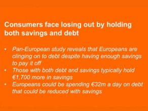 Consumers face losing out by holding both savings and debt
