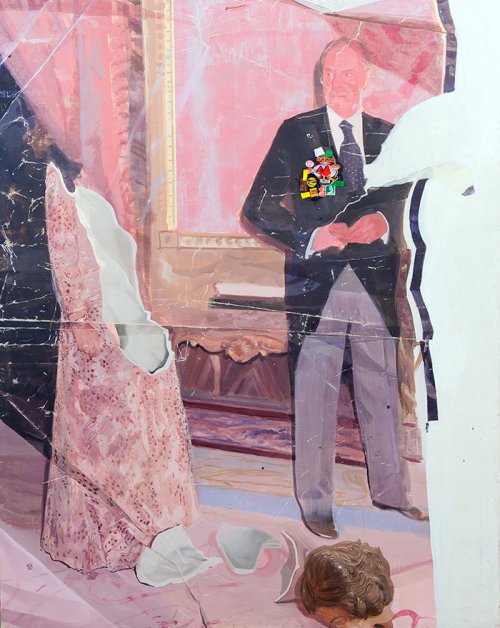 Pere Llobera (1970) <br><em>Untitled</em> <br>2016 <br>Oil on canvas with collage features