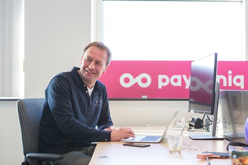 Payconiq CEO Duke Prins, at the company’s brand new head office in Amsterdam: “Ultimately, there’s only one deciding factor: the users. They determine whether we’re a success.”