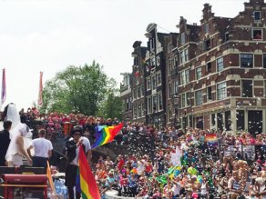 10-year Anniversary ING Boat at Amsterdam Gay Pride