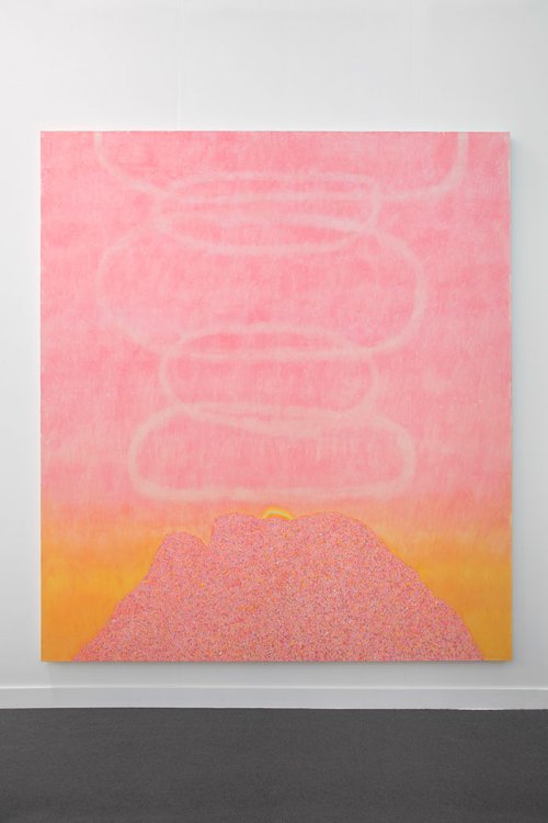 William Monk (1977) <br><em>Morning Smoke</em>, 2016 <br>270 x 240 cm <br>Oil on canvas
